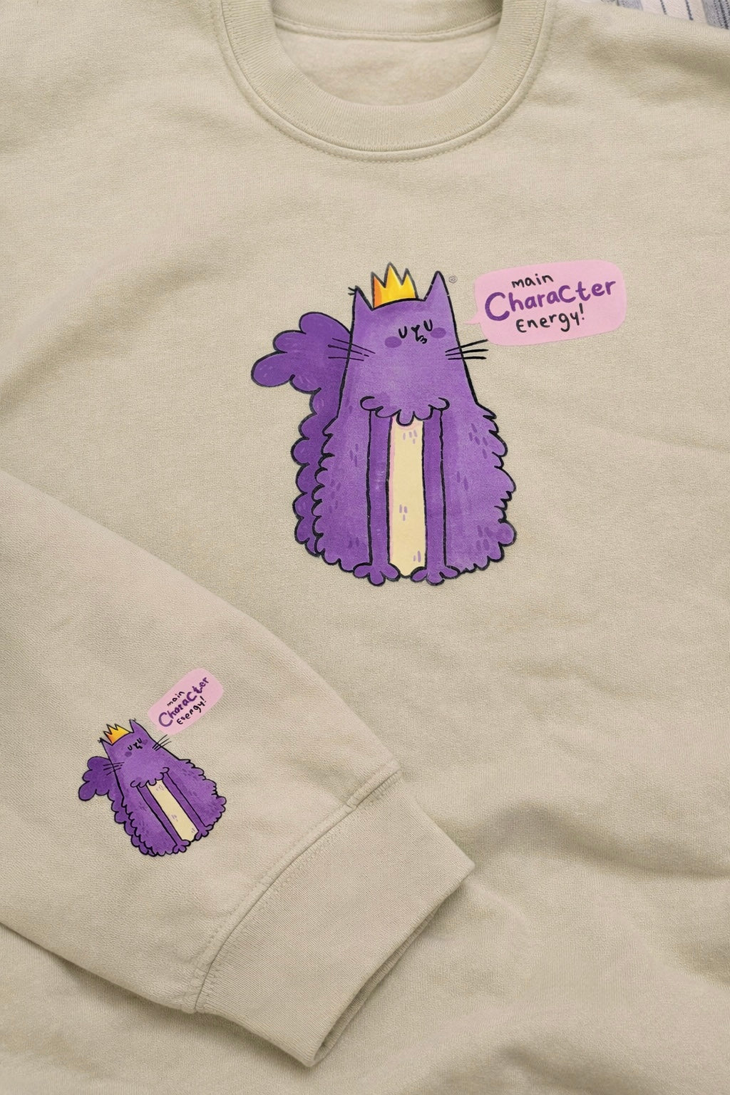 Main Character Energy Cat Sweatshirt