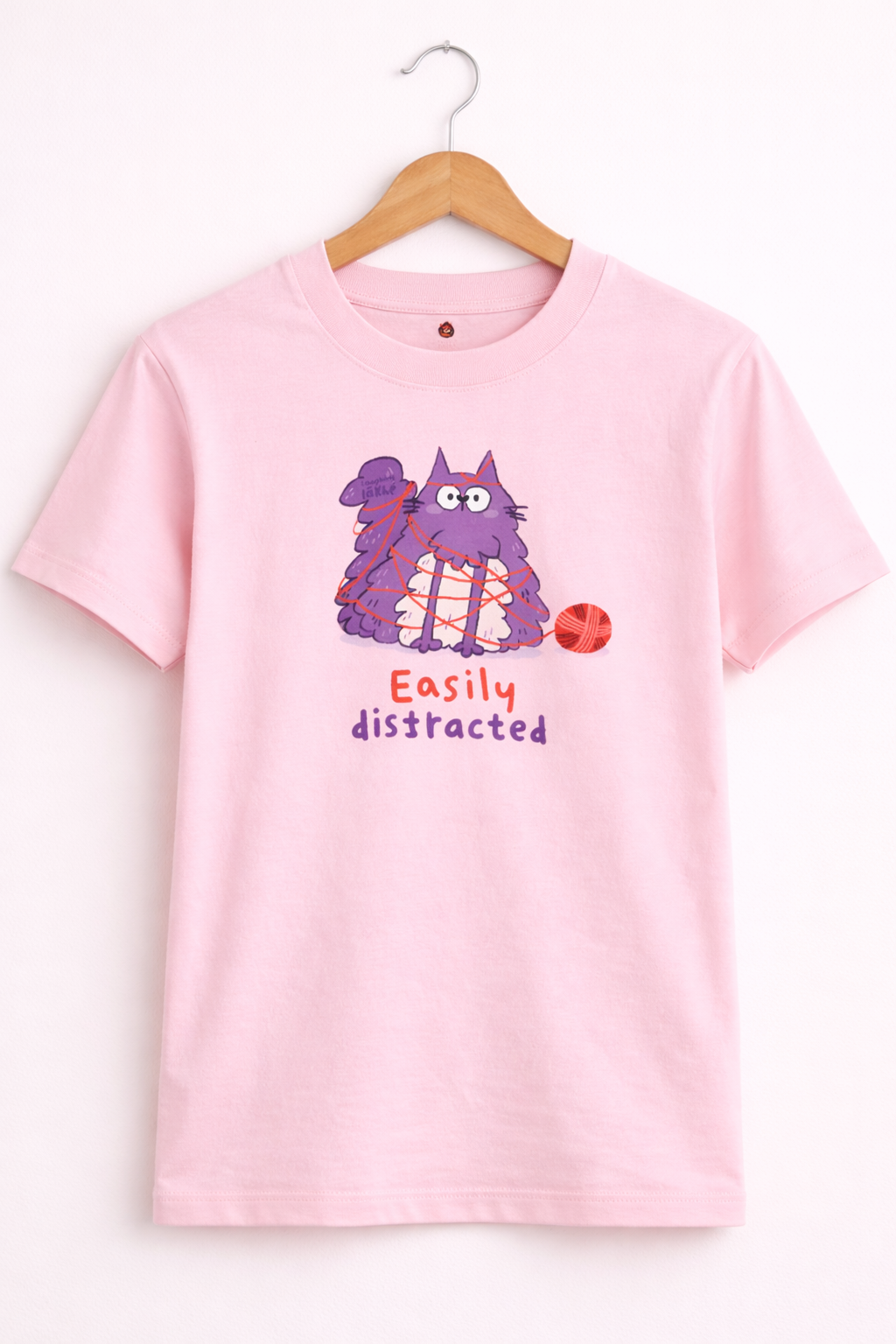Easily Distracted Cat T-Shirt | Funny Cat Graphic Tee