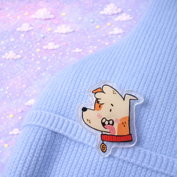Good Boy Dog Acrylic Pin