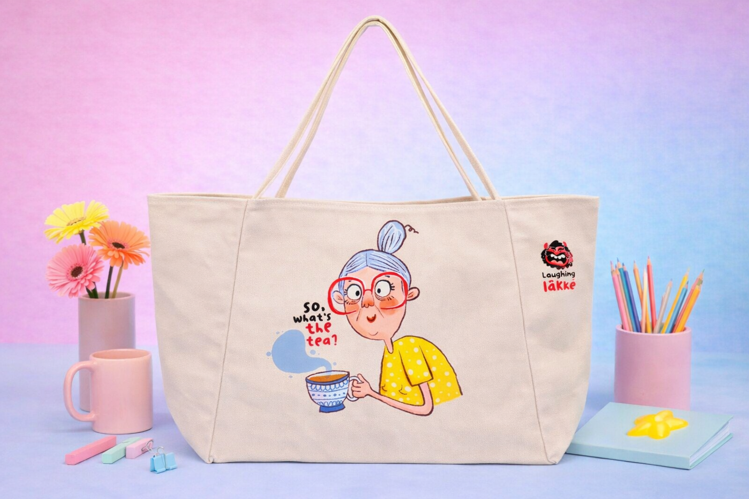 The “What’s the Tea?” Tote Bag