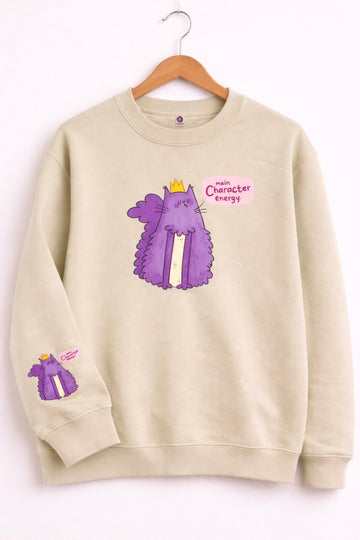 Main Character Energy Cat Sweatshirt