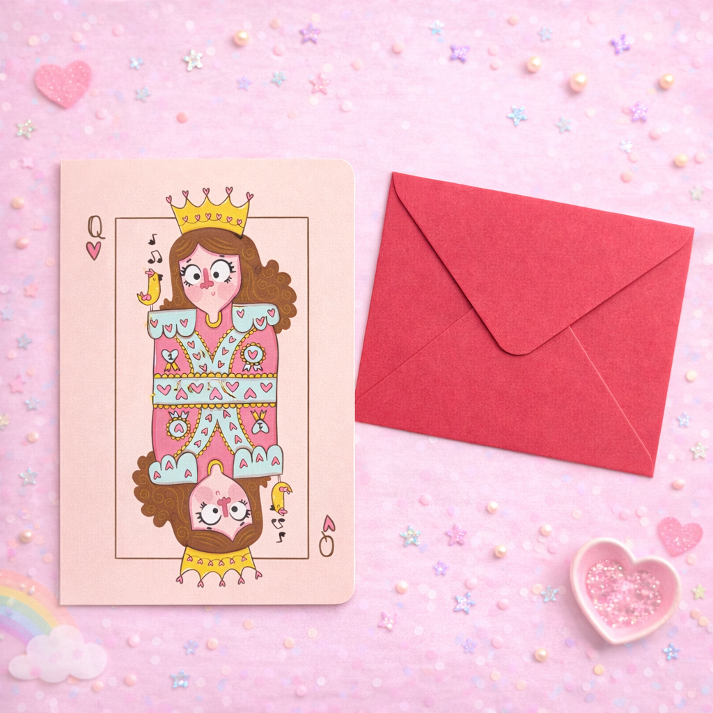 Queen of My Heart Greeting Card