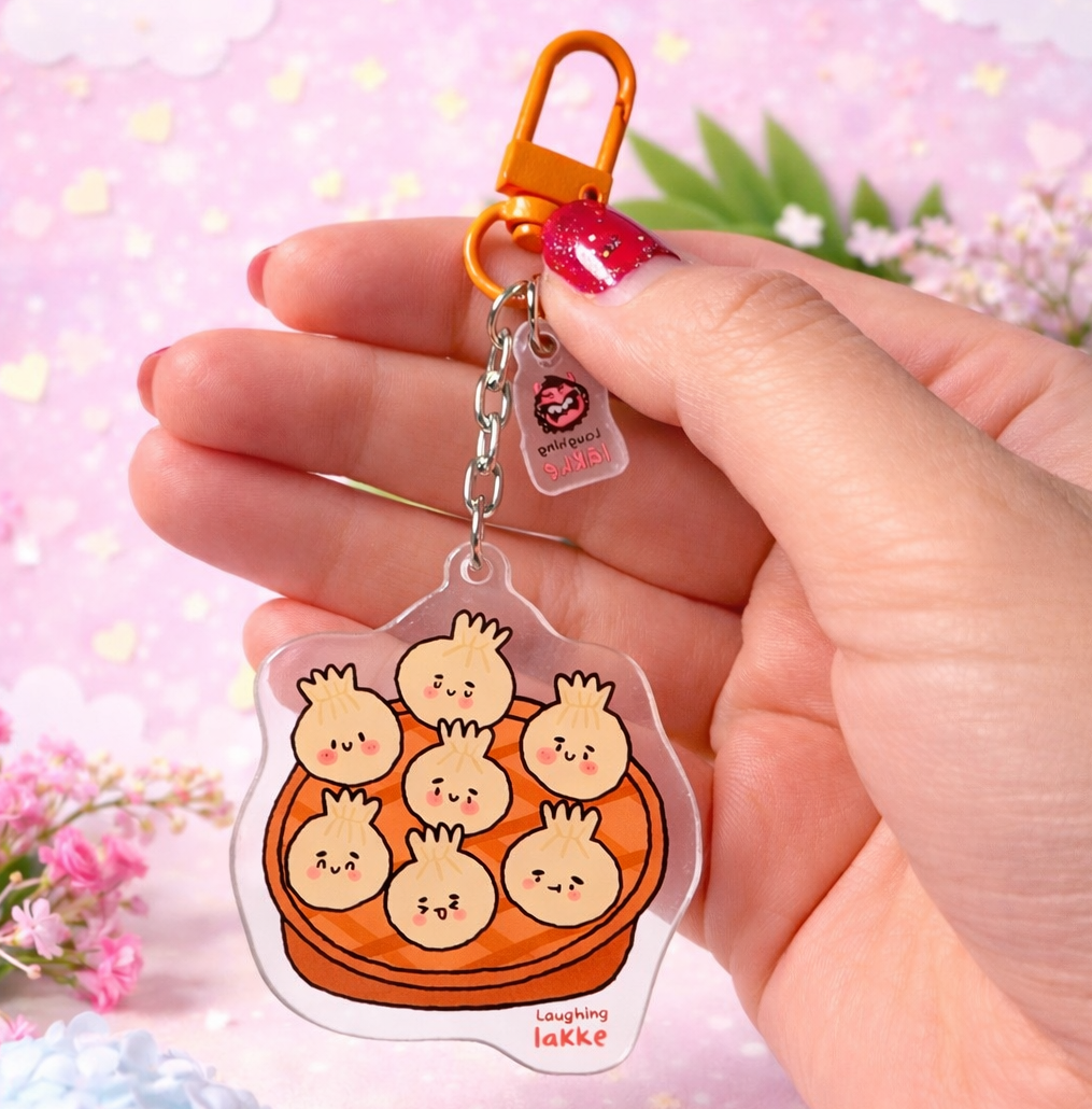 Momo Dumplings Keychain