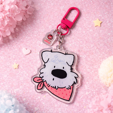 Fluffy Dog Energy Keychain