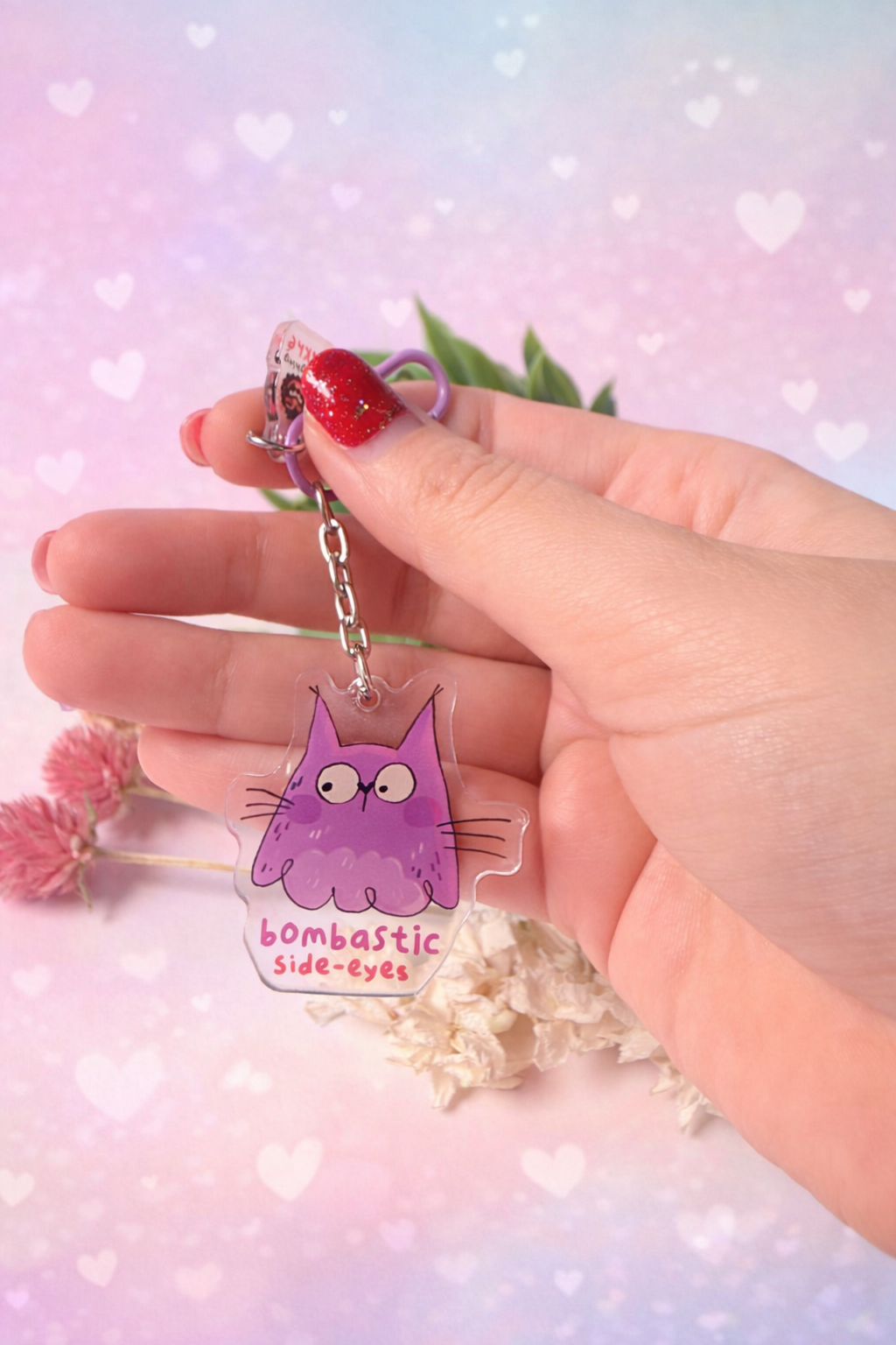 Bombastic Side Eyes Keychain